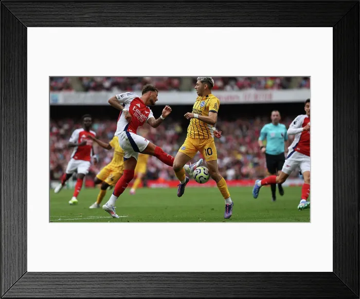 Framed Print : Arsenal v Brighton and Hove Albion Premier League 31AUG24 Framed Print : Arsenal v Brighton and Hove Albion Premier League 31AUG24