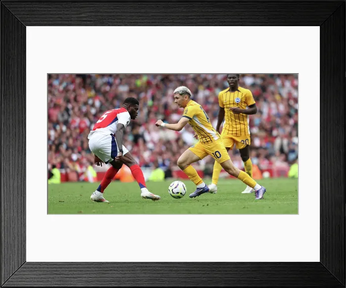 Framed Print : Arsenal v Brighton and Hove Albion Premier League 31AUG24 Framed Print : Arsenal v Brighton and Hove Albion Premier League 31AUG24