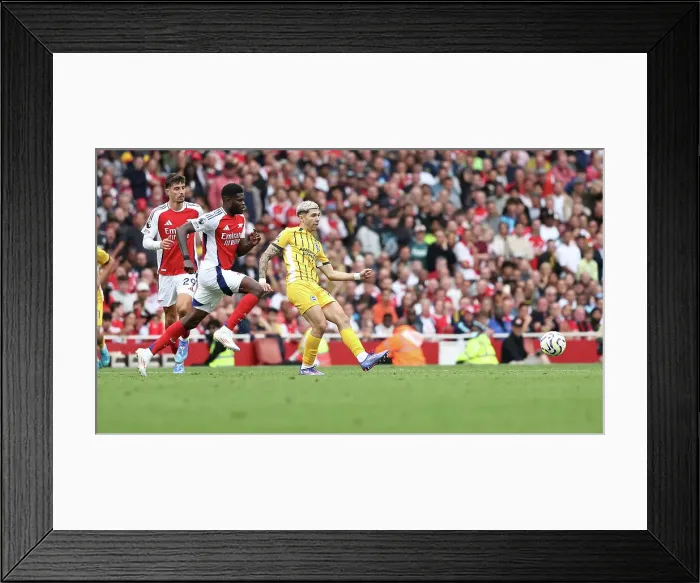 Framed Print : Arsenal v Brighton and Hove Albion Premier League 31AUG24 Framed Print : Arsenal v Brighton and Hove Albion Premier League 31AUG24