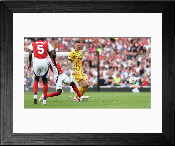 Framed Print : Arsenal v Brighton and Hove Albion Premier League 31AUG24 Framed Print : Arsenal v Brighton and Hove Albion Premier League 31AUG24