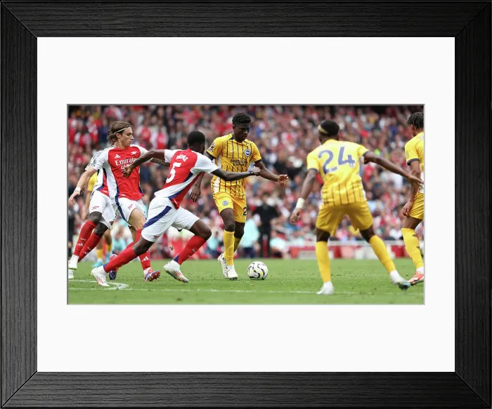 Framed Print : Arsenal v Brighton and Hove Albion Premier League 31AUG24 Framed Print : Arsenal v Brighton and Hove Albion Premier League 31AUG24