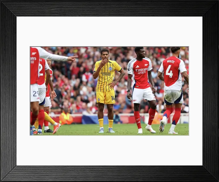 Framed Print : Arsenal v Brighton and Hove Albion Premier League 31AUG24 Framed Print : Arsenal v Brighton and Hove Albion Premier League 31AUG24