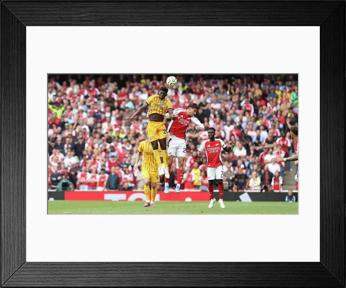 Framed Print : Arsenal v Brighton and Hove Albion Premier League 31AUG24 Framed Print : Arsenal v Brighton and Hove Albion Premier League 31AUG24