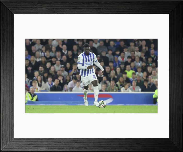 Framed Print : Brighton and Hove Albion v Wolverhampton Wanderers Carabao Cup 18SEP24