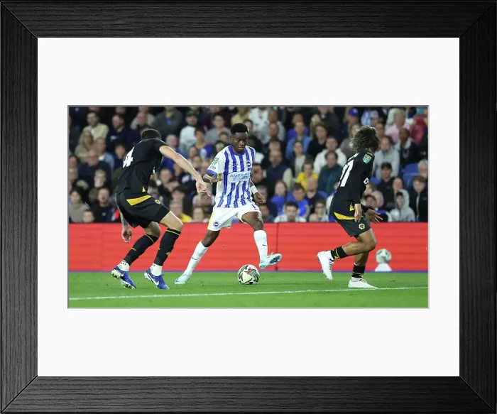 Framed Print : Brighton and Hove Albion v Wolverhampton Wanderers Carabao Cup 18SEP24 Framed Print : Brighton and Hove Albion v Wolverhampton Wanderers Carabao Cup 18SEP24
