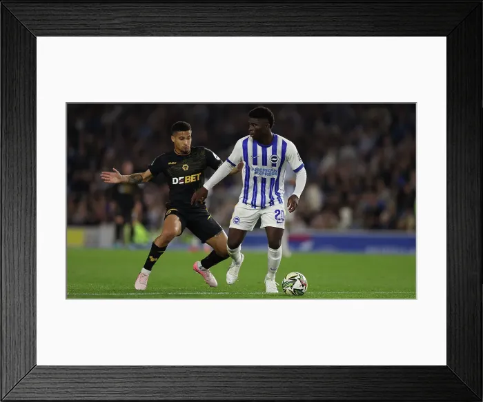 Framed Print : Brighton and Hove Albion v Wolverhampton Wanderers Carabao Cup 18SEP24 Framed Print : Brighton and Hove Albion v Wolverhampton Wanderers Carabao Cup 18SEP24