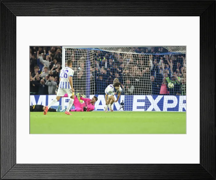 Framed Print : Brighton and Hove Albion v Wolverhampton Wanderers Carabao Cup 18SEP24