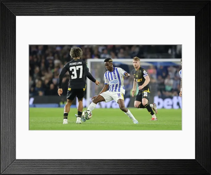 Framed Print : Brighton and Hove Albion v Wolverhampton Wanderers Carabao Cup 18SEP24 Framed Print : Brighton and Hove Albion v Wolverhampton Wanderers Carabao Cup 18SEP24
