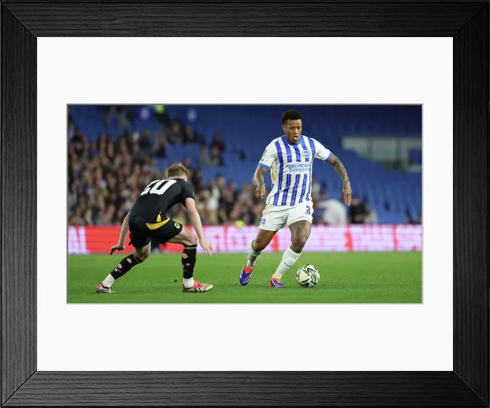 Framed Print : Brighton and Hove Albion v Wolverhampton Wanderers Carabao Cup 18SEP24