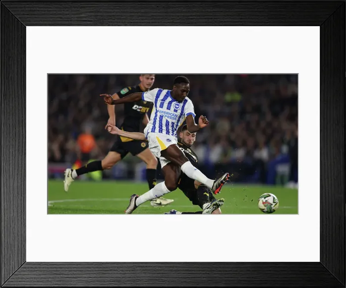 Framed Print : Brighton and Hove Albion v Wolverhampton Wanderers Carabao Cup 18SEP24 Framed Print : Brighton and Hove Albion v Wolverhampton Wanderers Carabao Cup 18SEP24