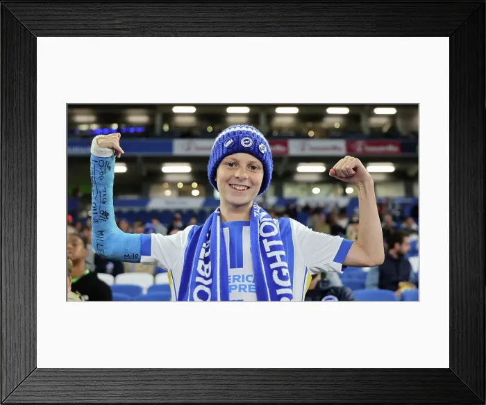 Framed Print : Brighton and Hove Albion v Wolverhampton Wanderers Carabao Cup 18SEP24