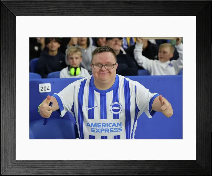 Framed Print : Brighton and Hove Albion v Wolverhampton Wanderers Carabao Cup 18SEP24