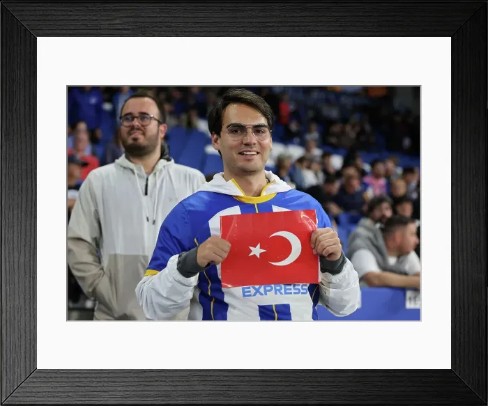 Framed Print : Brighton and Hove Albion v Wolverhampton Wanderers Carabao Cup 18SEP24
