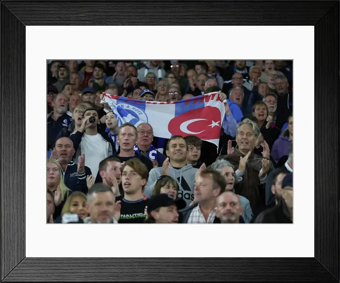 Framed Print : Brighton and Hove Albion v Wolverhampton Wanderers Carabao Cup 18SEP24