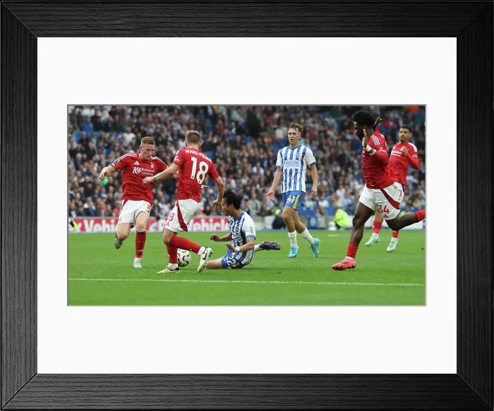 Framed Print : Brighton and Hove Albion v Nottingham Forest Premier League 22SEP24