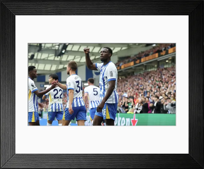 Framed Print : Brighton and Hove Albion v Nottingham Forest Premier League 22SEP24