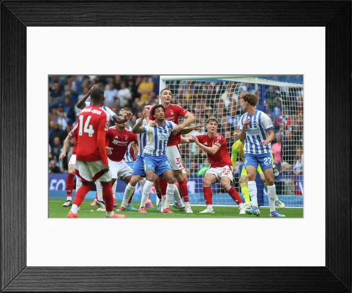 Framed Print : Brighton and Hove Albion v Nottingham Forest Premier League 22SEP24