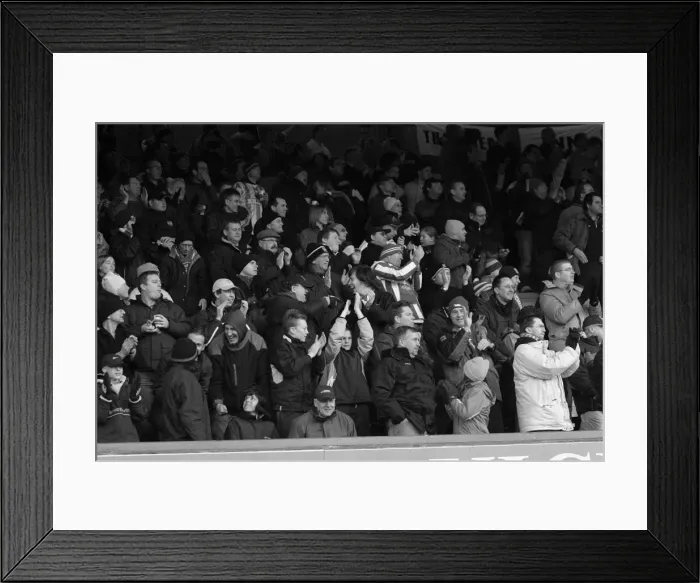Framed Print : Passionate Albion Fans in Action at Chesterfield Framed Print : Passionate Albion Fans in Action at Chesterfield