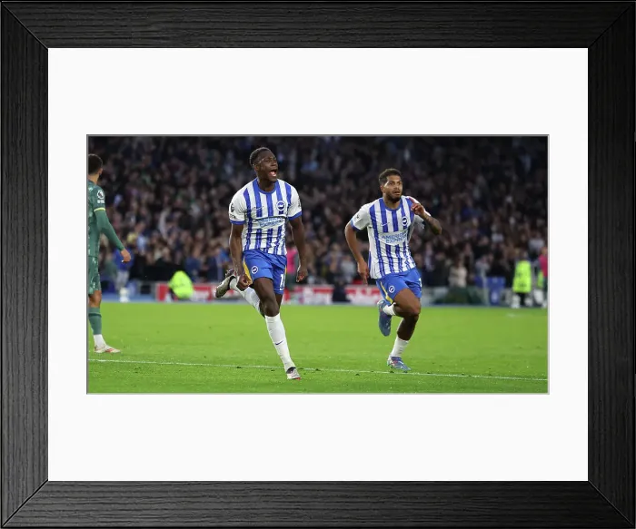 Framed Print : Brighton and Hove Albion v Tottenham Hotspur Premier League 06OCT24 Framed Print : Brighton and Hove Albion v Tottenham Hotspur Premier League 06OCT24