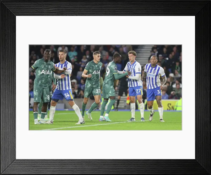 Framed Print : Brighton and Hove Albion v Tottenham Hotspur Premier League 06OCT24 Framed Print : Brighton and Hove Albion v Tottenham Hotspur Premier League 06OCT24