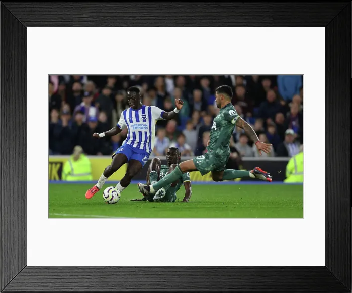 Framed Print : Brighton and Hove Albion v Tottenham Hotspur Premier League 06OCT24 Framed Print : Brighton and Hove Albion v Tottenham Hotspur Premier League 06OCT24