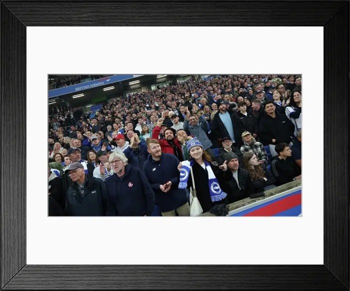Framed Print : Brighton and Hove Albion v Tottenham Hotspur Premier League 06OCT24