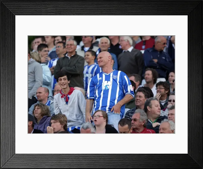 Framed Print : South Stand crowd v Walsall 28th August 2010 Framed Print : South Stand crowd v Walsall 28th August 2010
