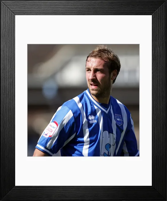 Framed Print : Brighton & Hove Albion's Brilliant Glenn Murray: A Star Forward Shines