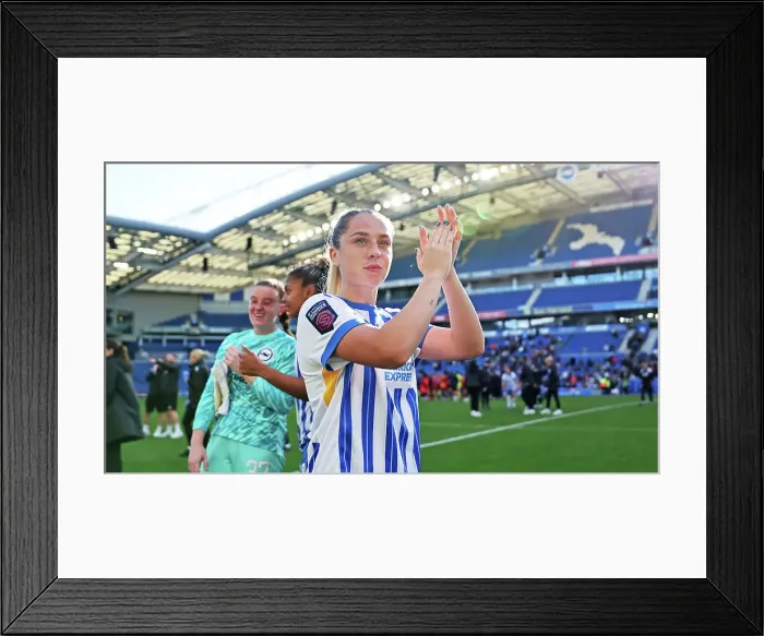 Framed Print : Brighton and Hove Albion Women v Manchester United Women Women's Super League 19OCT24