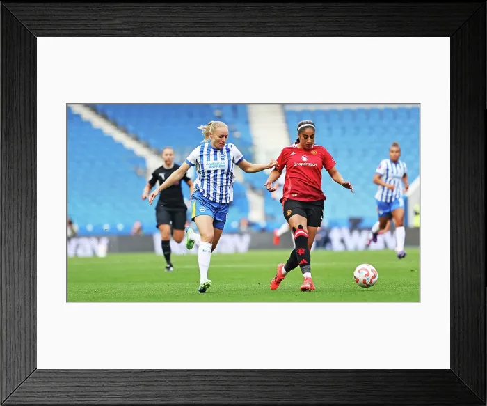 Framed Print : Brighton and Hove Albion Women v Manchester United Women Women's Super League 19OCT24 Framed Print : Brighton and Hove Albion Women v Manchester United Women Women's Super League 19OCT24