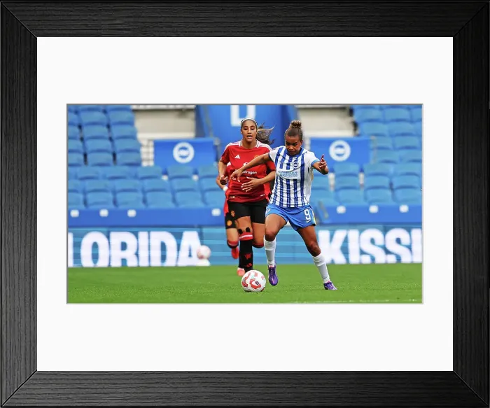 Framed Print : Brighton and Hove Albion Women v Manchester United Women Women's Super League 19OCT24 Framed Print : Brighton and Hove Albion Women v Manchester United Women Women's Super League 19OCT24