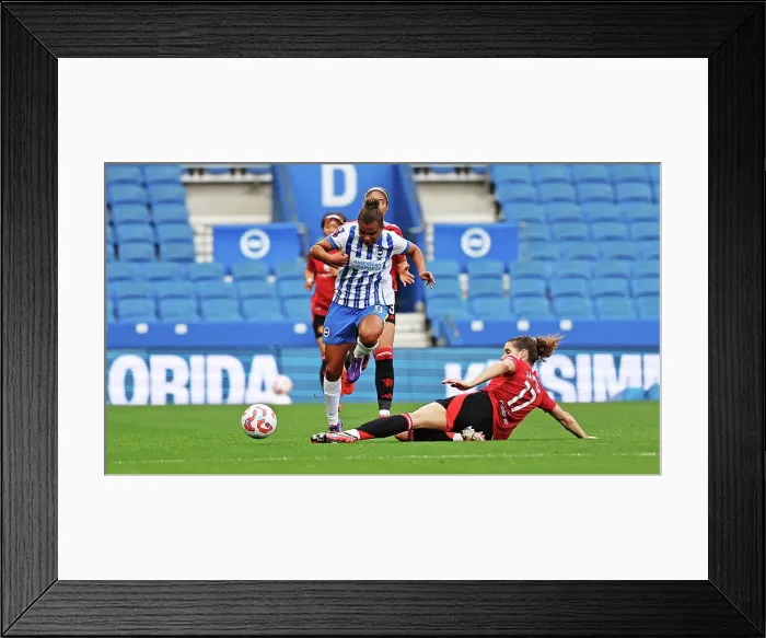 Framed Print : Brighton and Hove Albion Women v Manchester United Women Women's Super League 19OCT24 Framed Print : Brighton and Hove Albion Women v Manchester United Women Women's Super League 19OCT24
