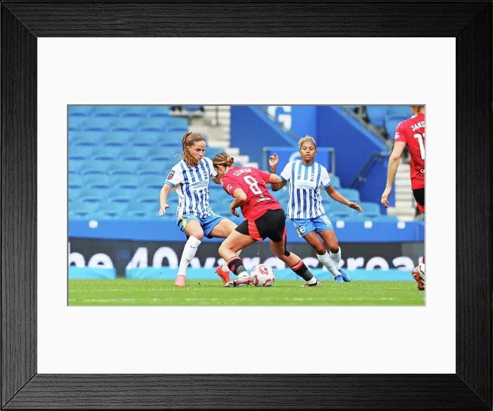 Framed Print : Brighton and Hove Albion Women v Manchester United Women Women's Super League 19OCT24