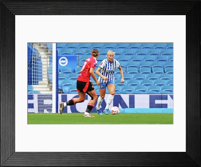 Framed Print : Brighton and Hove Albion Women v Manchester United Women Women's Super League 19OCT24
