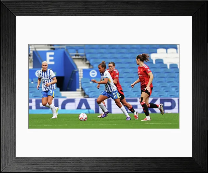Framed Print : Brighton and Hove Albion Women v Manchester United Women Women's Super League 19OCT24 Framed Print : Brighton and Hove Albion Women v Manchester United Women Women's Super League 19OCT24