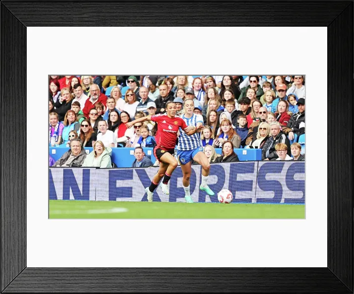 Framed Print : Brighton and Hove Albion Women v Manchester United Women Women's Super League 19OCT24