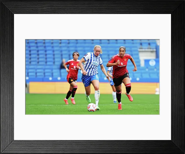 Framed Print : Brighton and Hove Albion Women v Manchester United Women Women's Super League 19OCT24 Framed Print : Brighton and Hove Albion Women v Manchester United Women Women's Super League 19OCT24