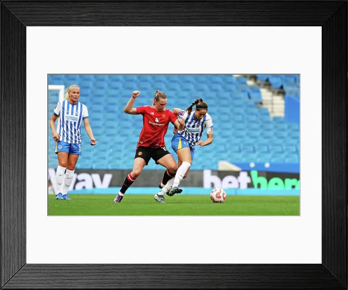 Framed Print : Brighton and Hove Albion Women v Manchester United Women Women's Super League 19OCT24
