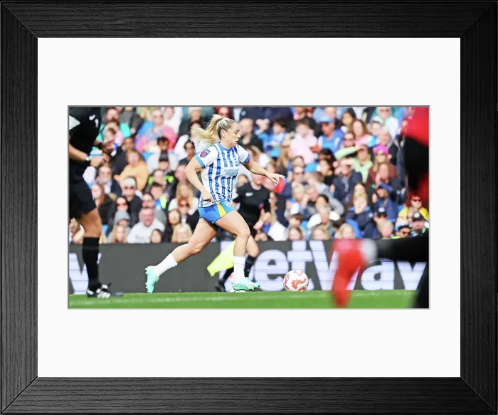 Framed Print : Brighton and Hove Albion Women v Manchester United Women Women's Super League 19OCT24