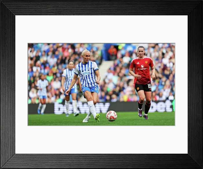 Framed Print : Brighton and Hove Albion Women v Manchester United Women Women's Super League 19OCT24 Framed Print : Brighton and Hove Albion Women v Manchester United Women Women's Super League 19OCT24