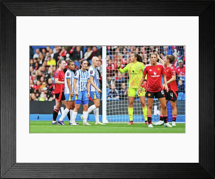 Framed Print : Brighton and Hove Albion Women v Manchester United Women Women's Super League 19OCT24 Framed Print : Brighton and Hove Albion Women v Manchester United Women Women's Super League 19OCT24