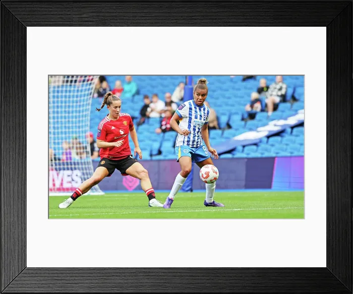 Framed Print : Brighton and Hove Albion Women v Manchester United Women Women's Super League 19OCT24 Framed Print : Brighton and Hove Albion Women v Manchester United Women Women's Super League 19OCT24