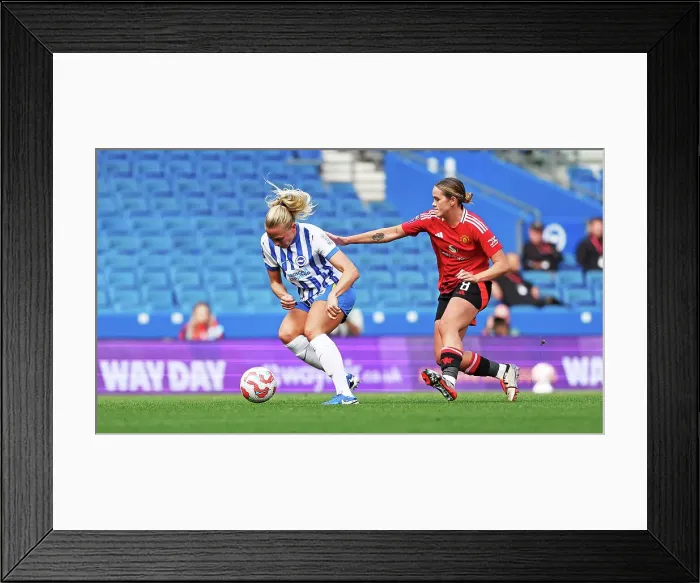 Framed Print : Brighton and Hove Albion Women v Manchester United Women Women's Super League 19OCT24 Framed Print : Brighton and Hove Albion Women v Manchester United Women Women's Super League 19OCT24