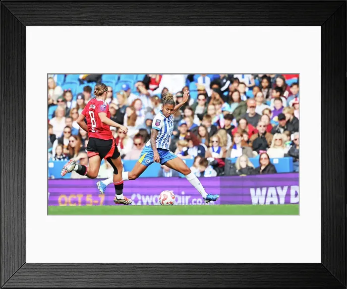Framed Print : Brighton and Hove Albion Women v Manchester United Women Women's Super League 19OCT24 Framed Print : Brighton and Hove Albion Women v Manchester United Women Women's Super League 19OCT24