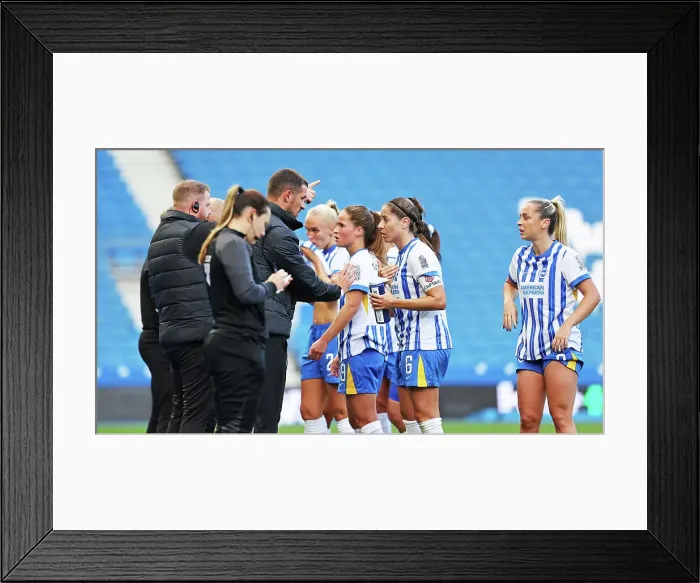 Framed Print : Brighton and Hove Albion Women v Manchester United Women Women's Super League 19OCT24 Framed Print : Brighton and Hove Albion Women v Manchester United Women Women's Super League 19OCT24