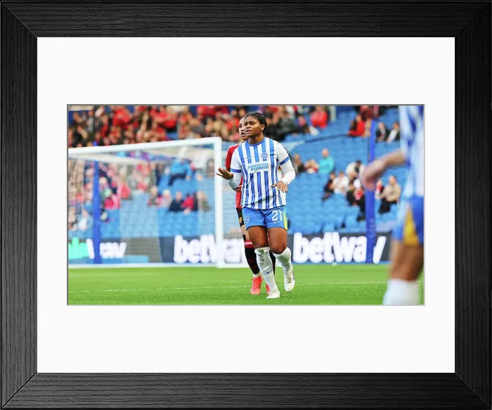 Framed Print : Brighton and Hove Albion Women v Manchester United Women Women's Super League 19OCT24 Framed Print : Brighton and Hove Albion Women v Manchester United Women Women's Super League 19OCT24
