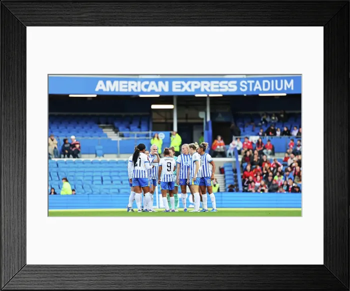 Framed Print : Brighton and Hove Albion Women v Manchester United Women Women's Super League 19OCT24 Framed Print : Brighton and Hove Albion Women v Manchester United Women Women's Super League 19OCT24