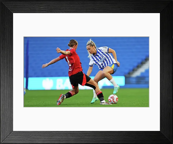 Framed Print : Brighton and Hove Albion Women v Manchester United Women Women's Super League 19OCT24 Framed Print : Brighton and Hove Albion Women v Manchester United Women Women's Super League 19OCT24