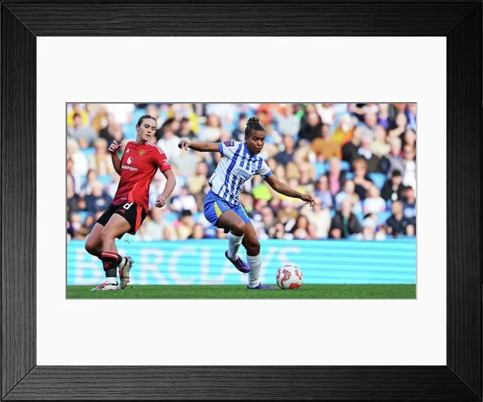 Framed Print : Brighton and Hove Albion Women v Manchester United Women Women's Super League 19OCT24 Framed Print : Brighton and Hove Albion Women v Manchester United Women Women's Super League 19OCT24