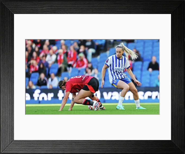 Framed Print : Brighton and Hove Albion Women v Manchester United Women Women's Super League 19OCT24 Framed Print : Brighton and Hove Albion Women v Manchester United Women Women's Super League 19OCT24